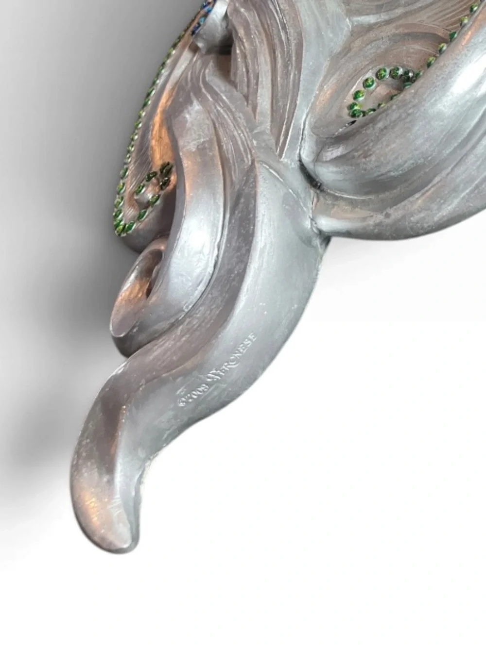 2009 Veronese Butterfly Masquerade Resin Face Mask Art Wall Decoration 21”x10”x3